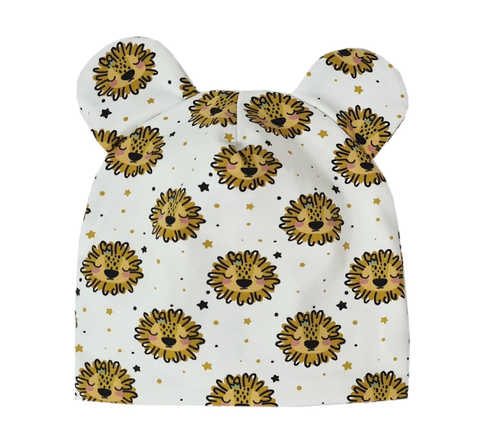 Two-Layer Hat with Ears - Little Lions