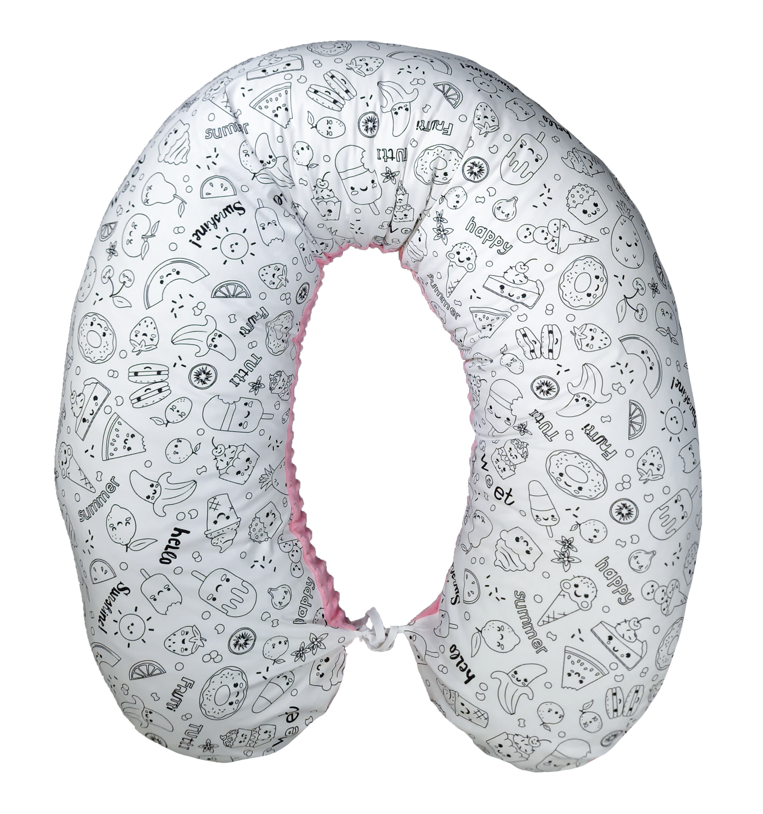 Nursing Pillow Canvas + Minky 170cm - Ice Creams