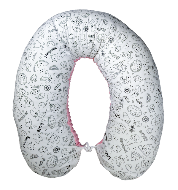 Nursing Pillow Canvas + Minky 170cm - Ice Creams