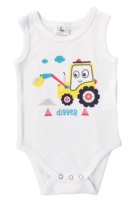 Sleeveless Bodysuit - Excavator