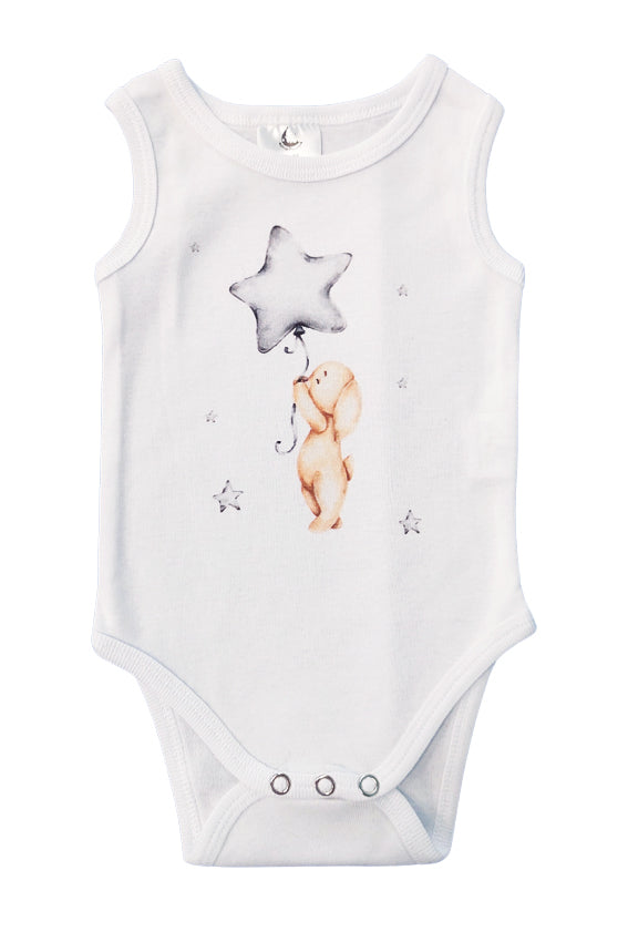 Sleeveless Bodysuit - Bear and Star