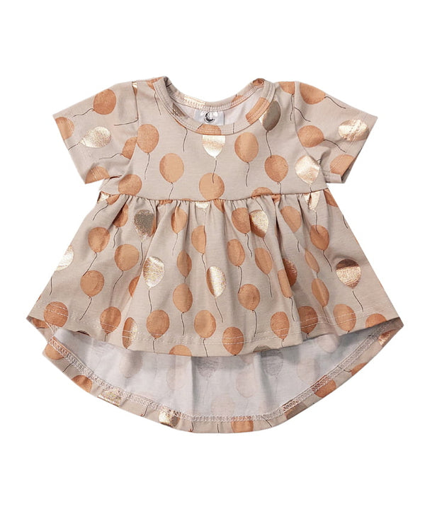 Short Sleeve Tunic - Golden Balloons