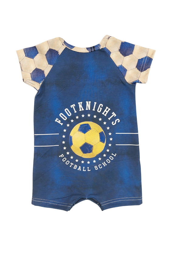 Short Sleeve Romper - Goal - Blue