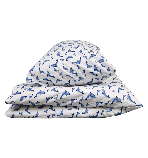Bedding Set 140x200cm - Dolphins