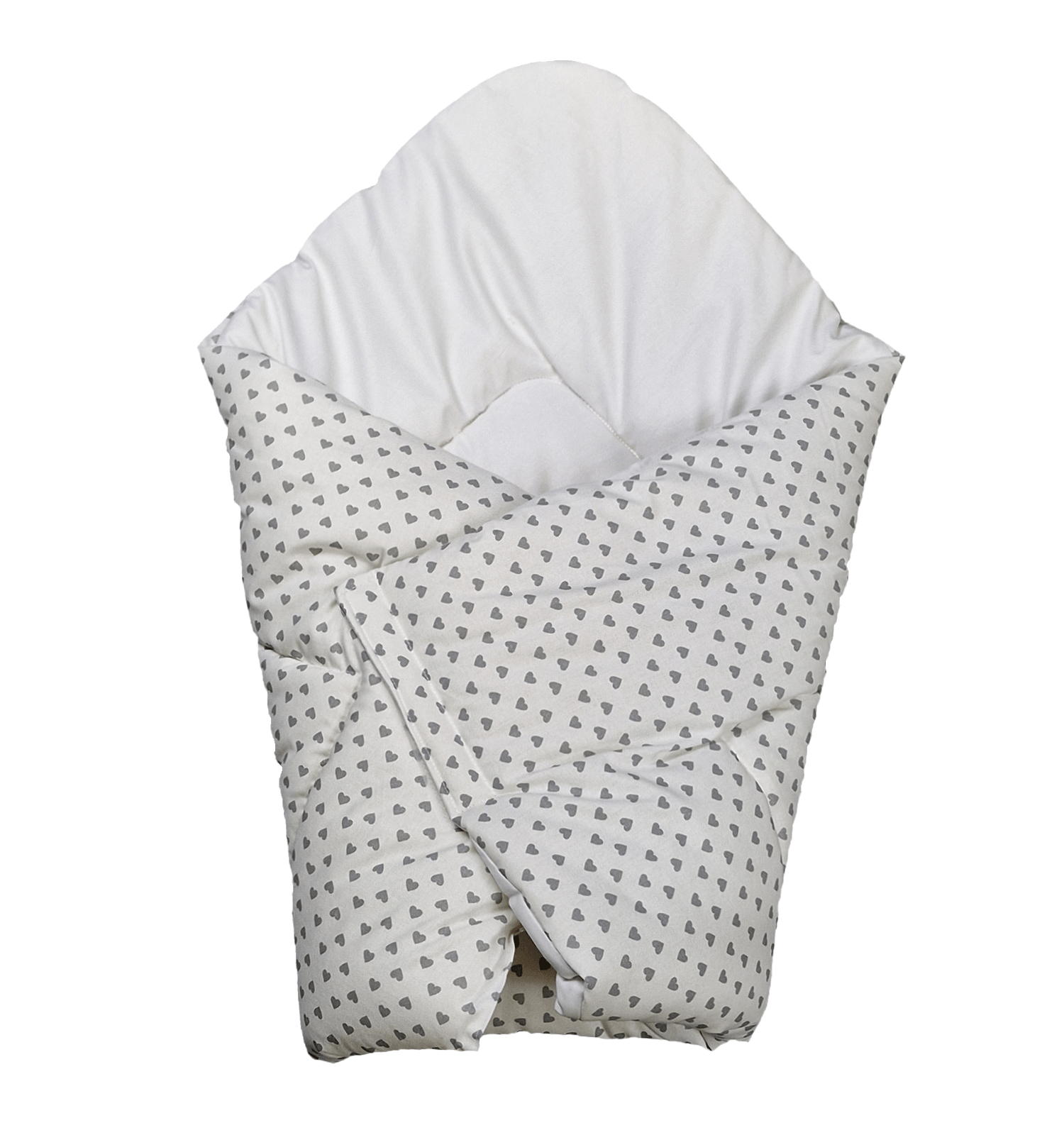 2-in-1 Pillow Blanket with Cotton Filling - Hearts