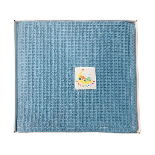 Waffle Blanket - Blue