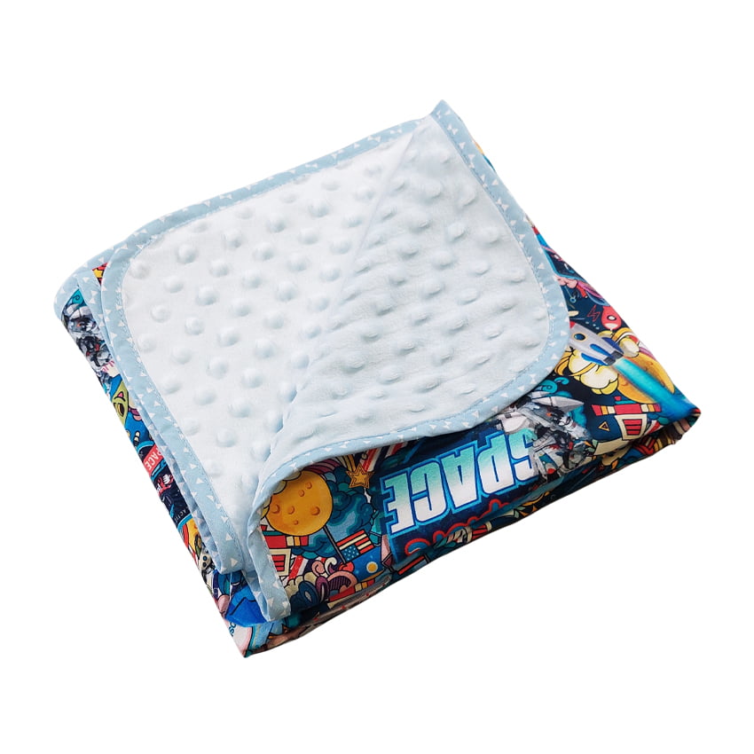 Cotton Minky Blanket 80x100cm - Explore Space