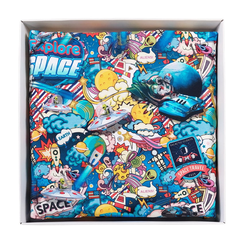 Cotton Minky Blanket 80x100cm - Explore Space