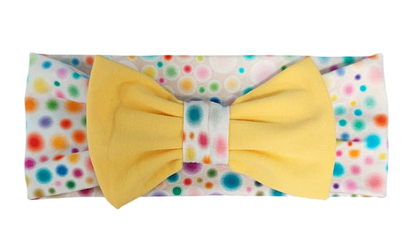 Headband with Bow - Dots