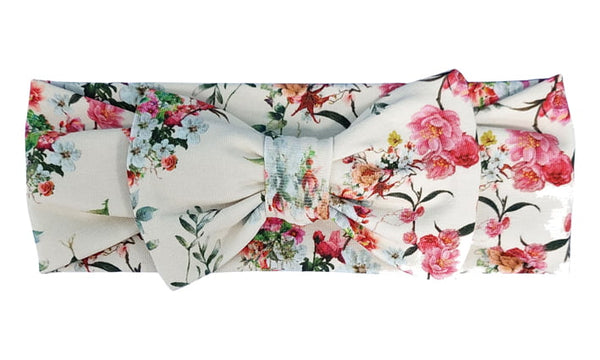 Headband with Bow - Roses