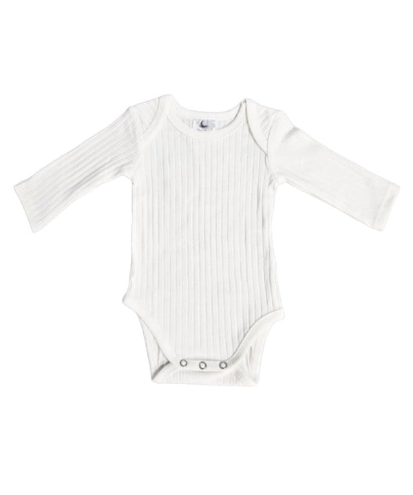 Long Sleeve Bodysuit - White