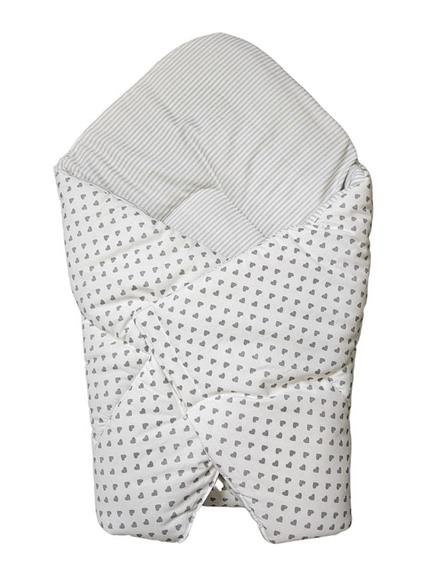 Pillow Blanket 2in1 - Hearts and Stripes