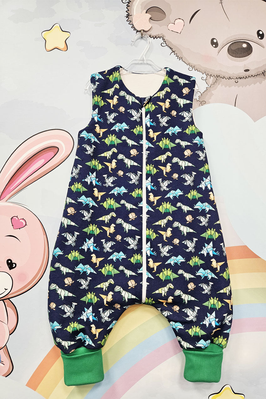 Cotton Sleeping Bag with Legs - Dino