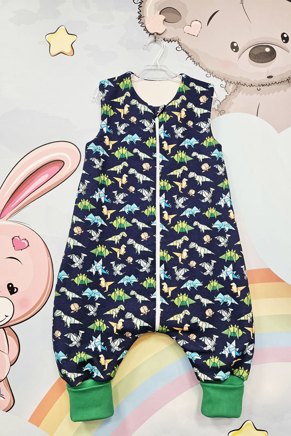 Cotton Sleeping Bag with Legs - Dino