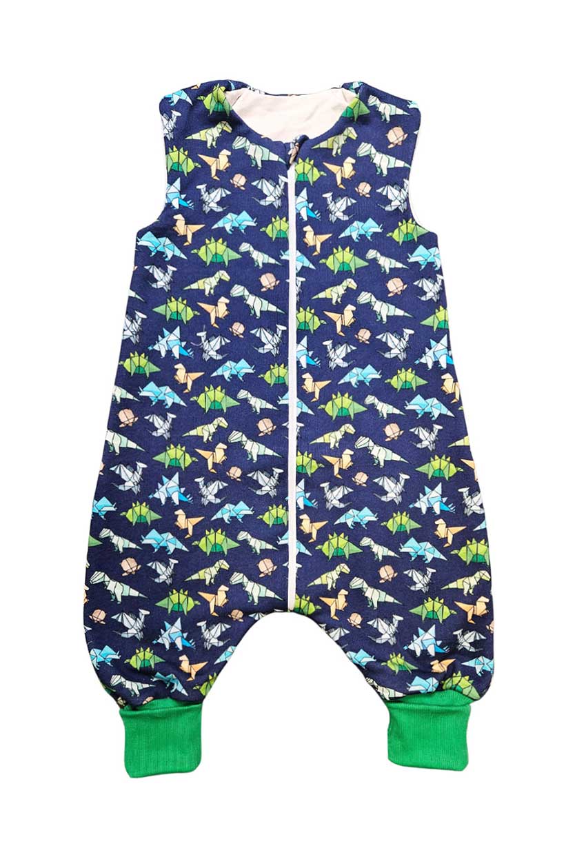 Cotton Sleeping Bag with Legs - Dino