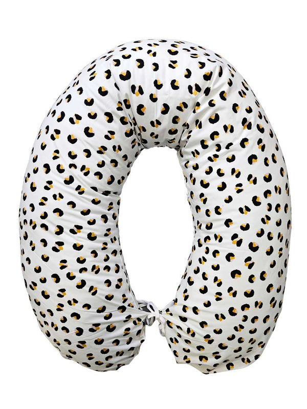 Nursing Pillow with Cotton Cover 170cm - Yellow Leopard
