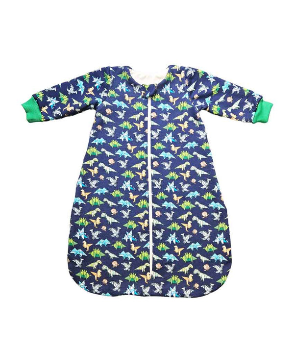Thick Cotton Classic Winter Sleeping Bag with Sleeves - Dino