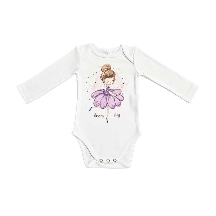 Long Sleeve Bodysuit - Dream Big Rainbow