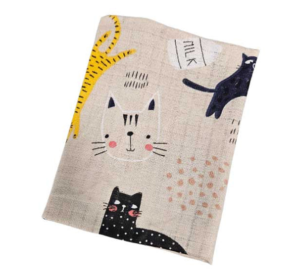 Cotton Tetra Diaper 70x70cm - Cats