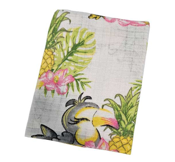 Cotton Tetra Diaper 70x70cm - Parrot