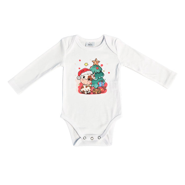 Long Sleeve Bodysuit - Christmas Tree
