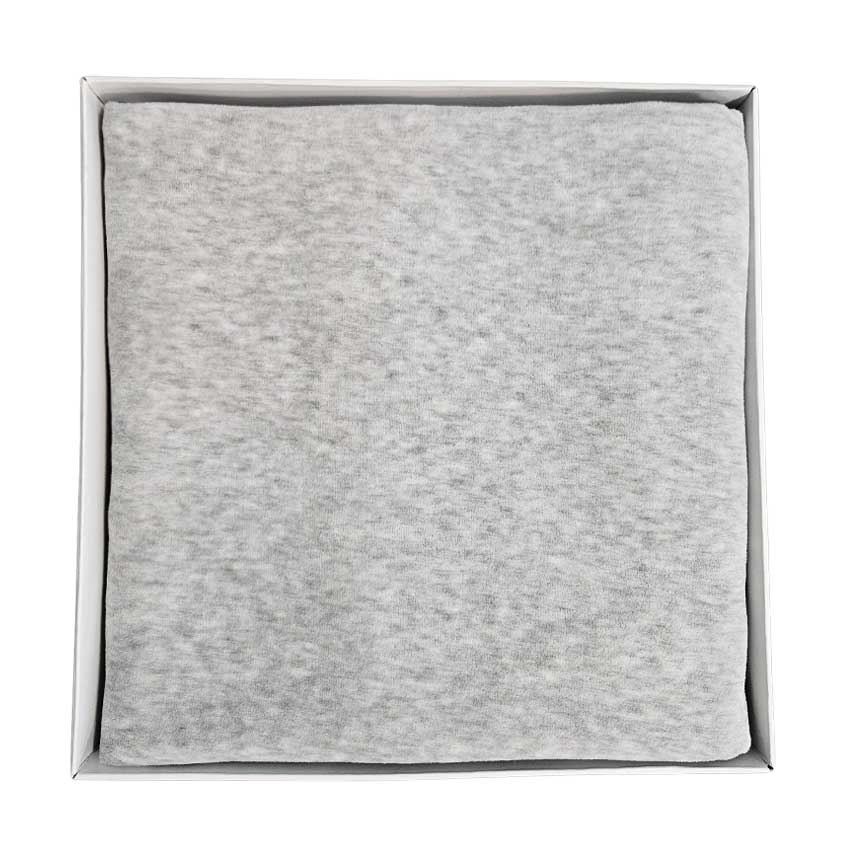 Pamučna velur dekica 80x100cm - Siva