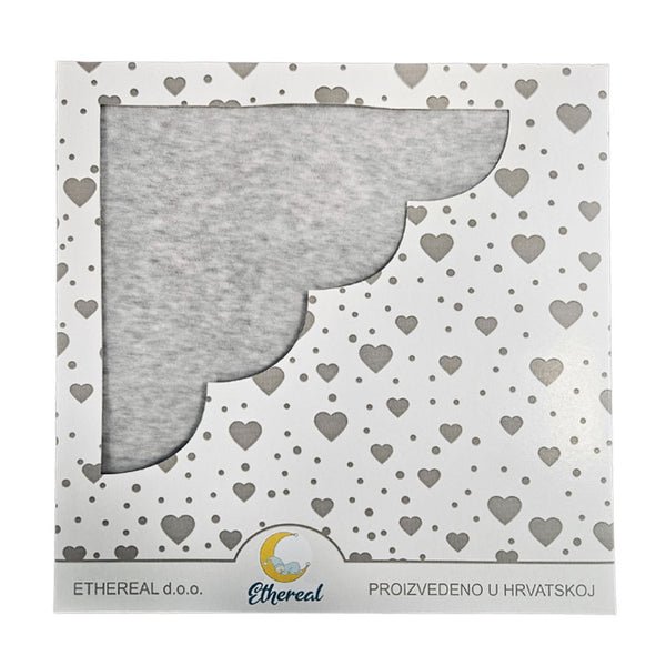Cotton Velour Blanket 80x100cm - Gray