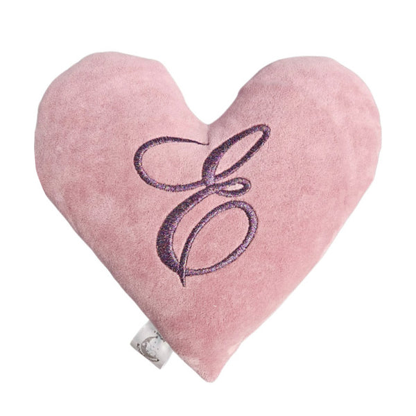 Cotton Velvet Decorative Heart Pillow Personalized - Retro Purple