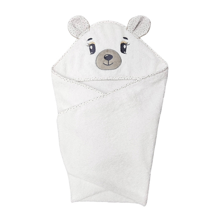 Cotton Towel 75x75cm - Embroidered - Bear