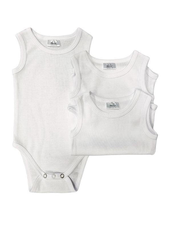 Sleeveless Bodysuit - Set 3/1 - White