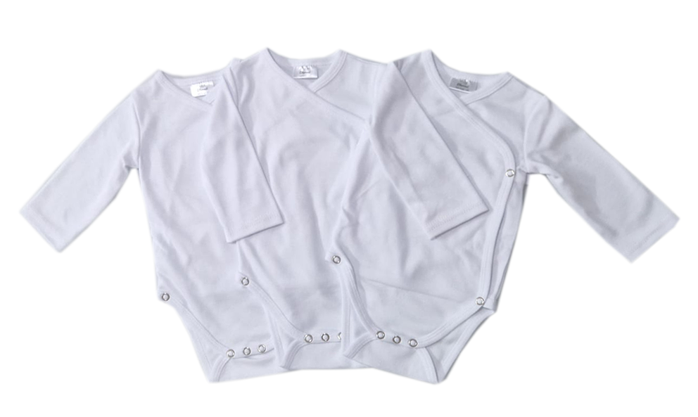 Baby Bodysuit - SET 3/1 - White
