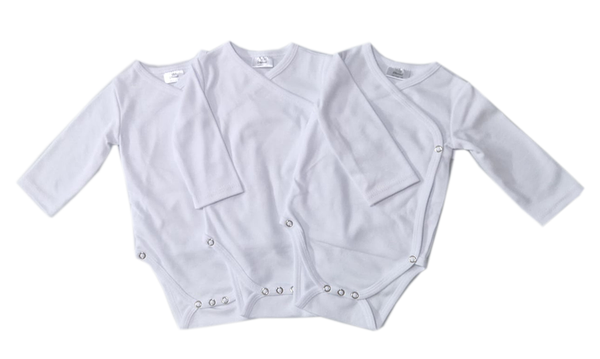 Baby Bodysuit - SET 3/1 - White