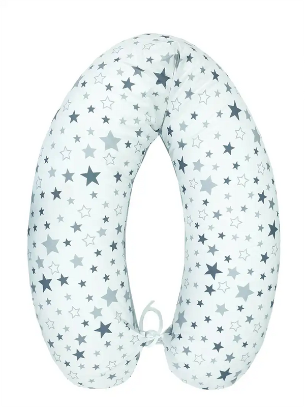 Nursing and Sleeping Pillow 170 cm with Cotton Cover - Stars (FREE ADDITIONAL COVER)