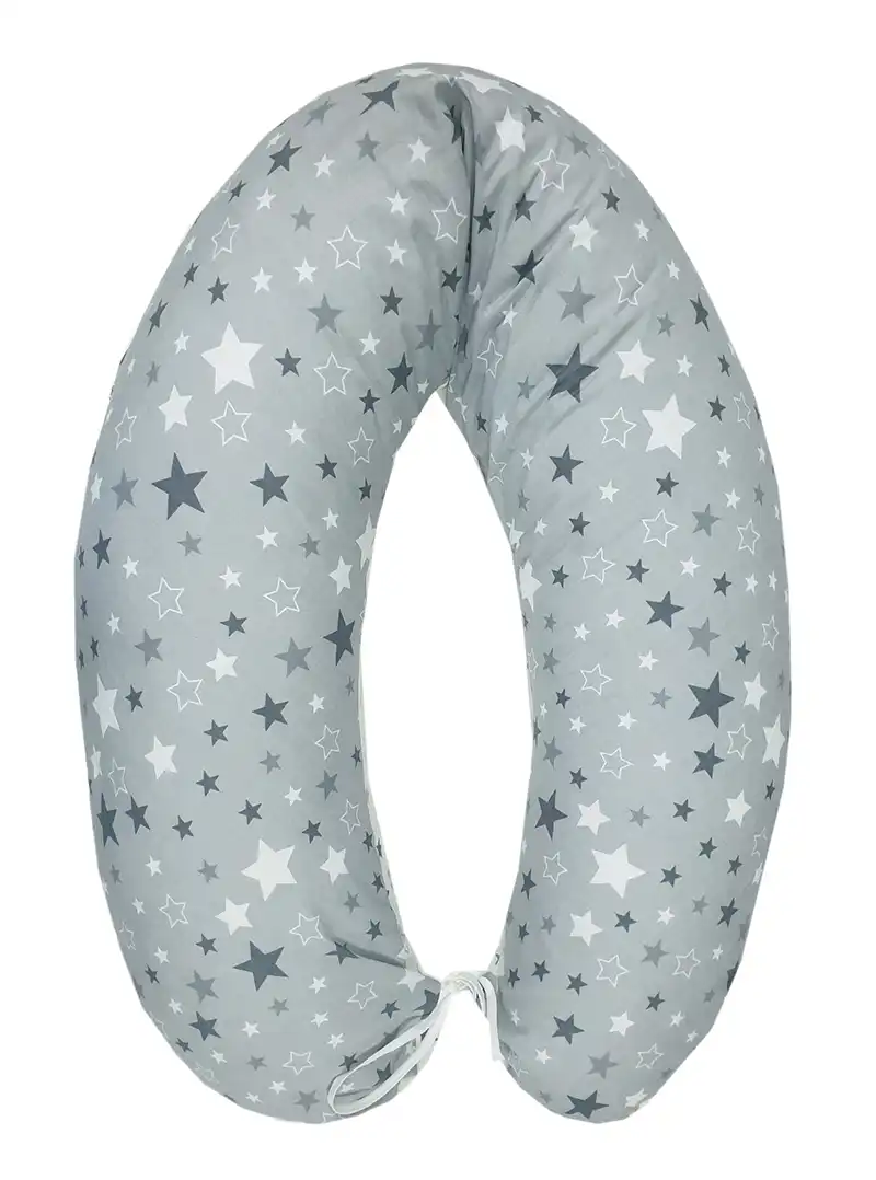 Nursing and Sleeping Pillow 170 cm with Cotton Cover - Stars (FREE ADDITIONAL COVER)