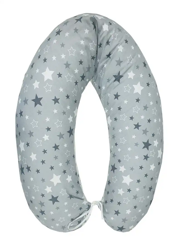 Nursing and Sleeping Pillow 170 cm with Cotton Cover - Stars (FREE ADDITIONAL COVER)