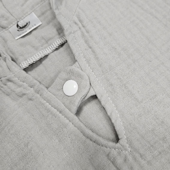 Muslin Poncho - Sea Whale - Gray