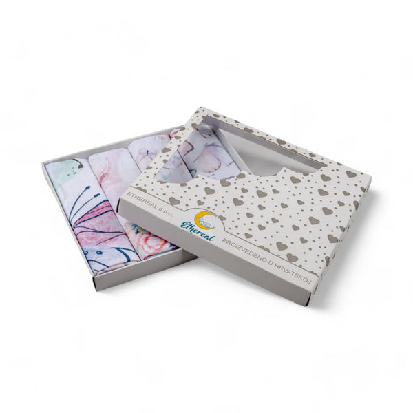 Set dječjih tetra pelena pamuk premium 70x70cm u poklon kutiji - Set 4/1 - Čudesni svijet