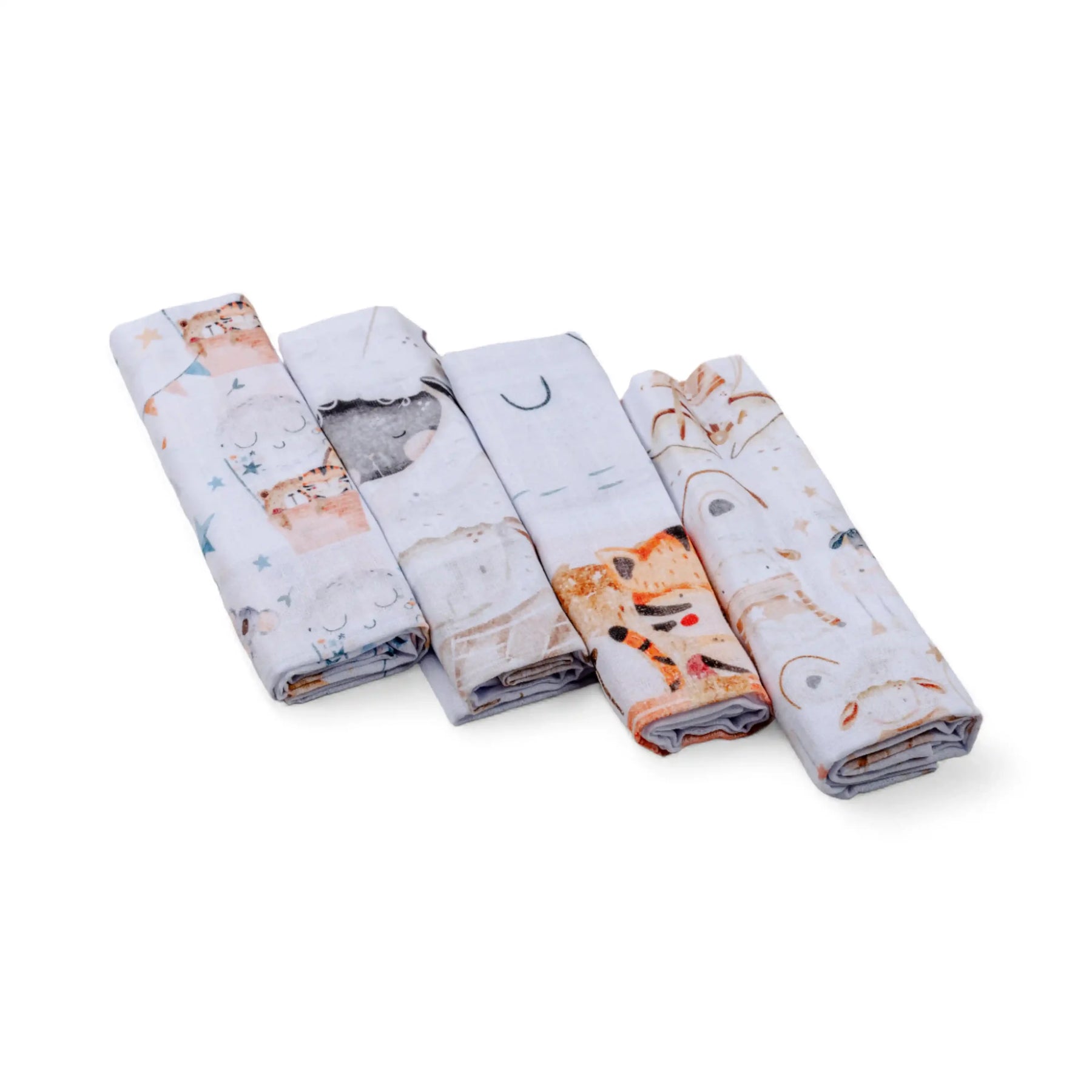 PREMIUM Set of Cotton Tetra Diapers 70x70cm in Gift Box - Set 4/1 - Sweet dreams