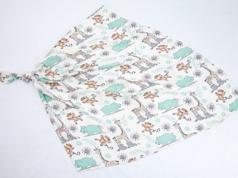 Children's Bamboo Tetra Diaper 75x75 - Giraffes