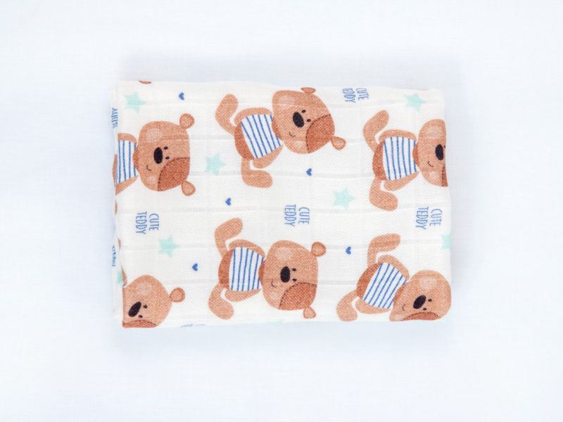 Bamboo Tetra Diaper - Teddy Bear