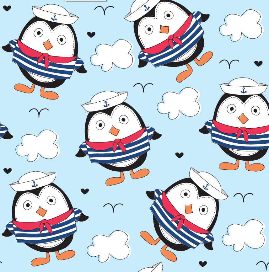 Bamboo Tetra Diaper - Penguins