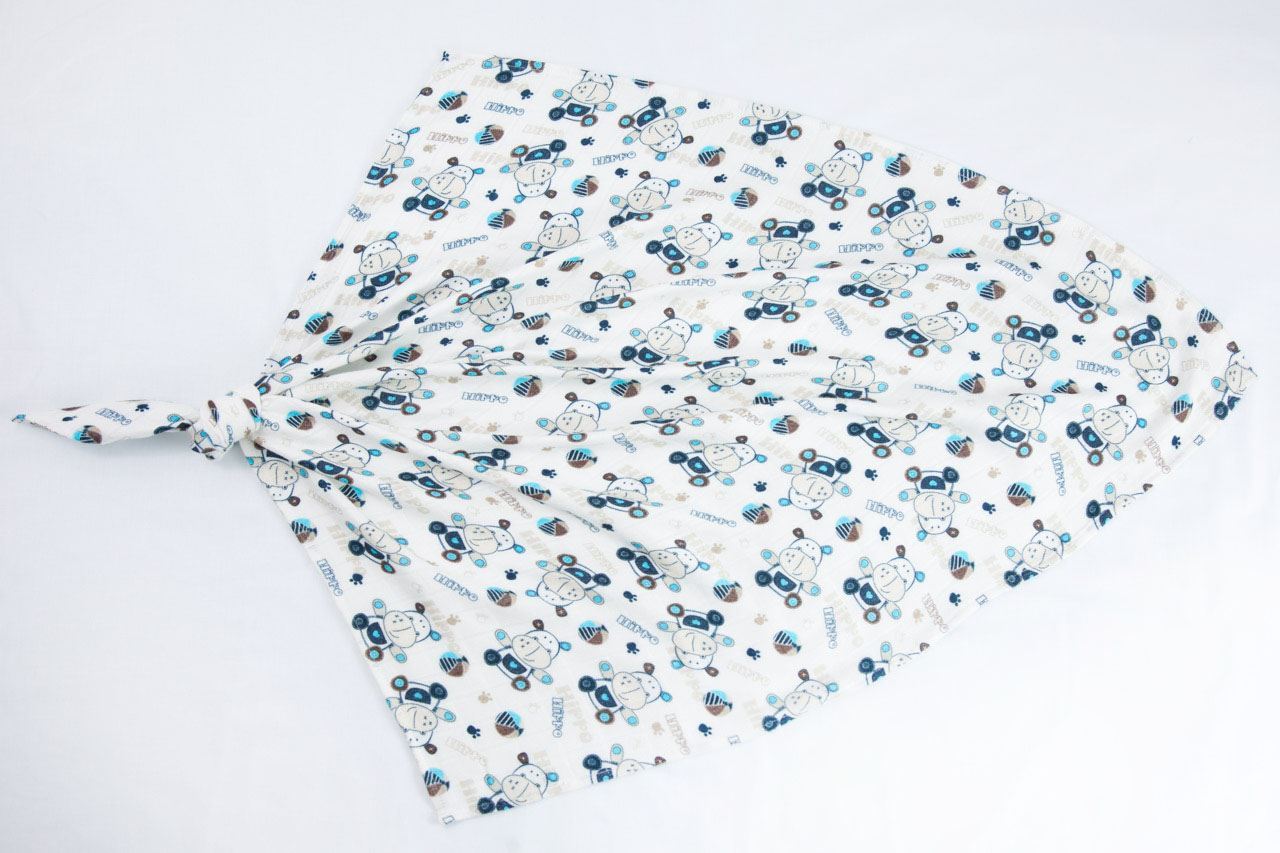 Bamboo Tetra Diaper - Hippo