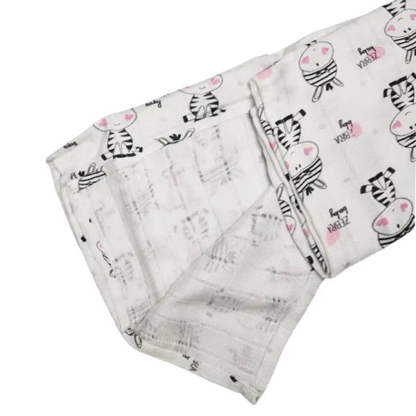 Children's Bamboo Tetra Diaper 65x65cm - Zebra