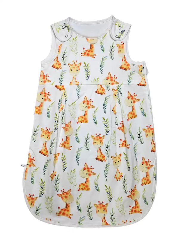Tanja two-layer classic sleeping bag - Baby giraffe
