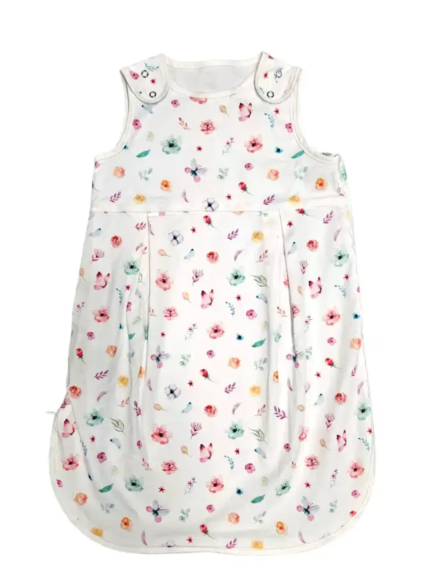Tanja Double Layer Classic Sleeping Bag - Flowers and Butterfly