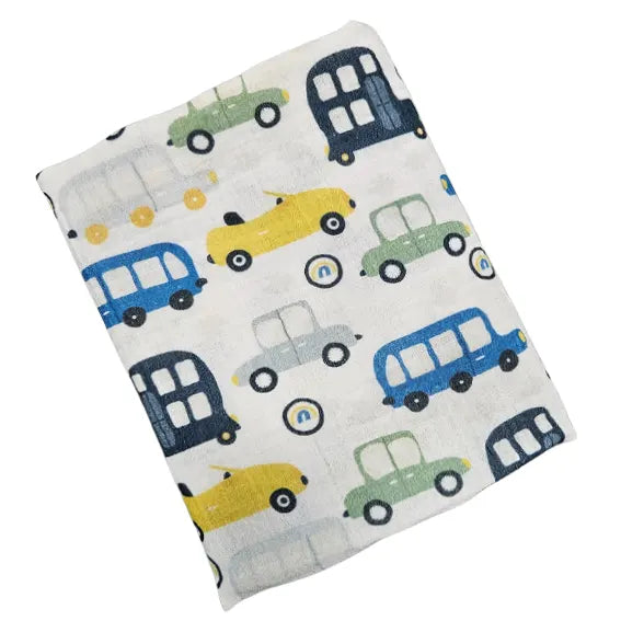 Premium muslin tetra diaper 65x65cm - Cars