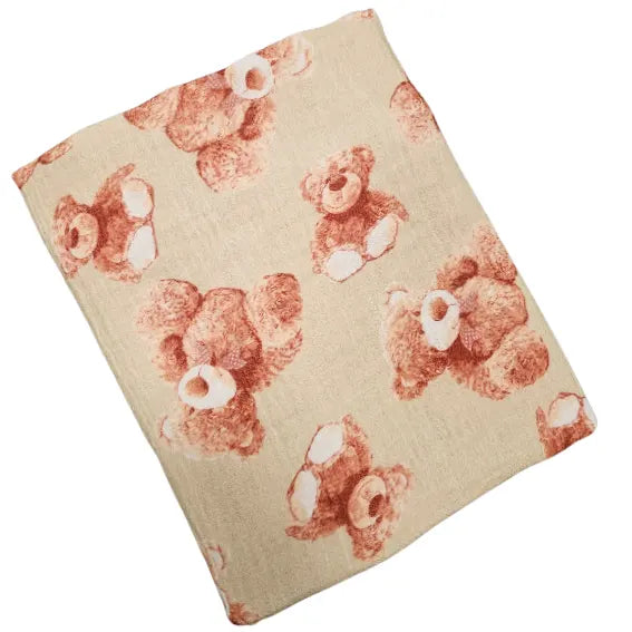 Premium muslin tetra diaper 65x65cm - Bears