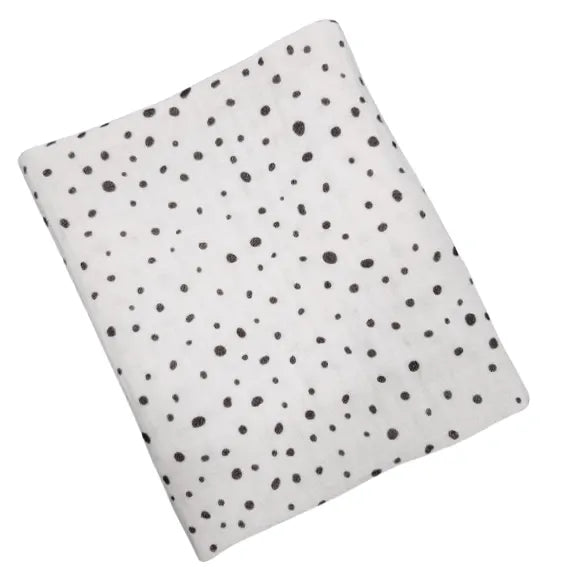 Premium muslin tetra diaper 65x65cm - Black dots