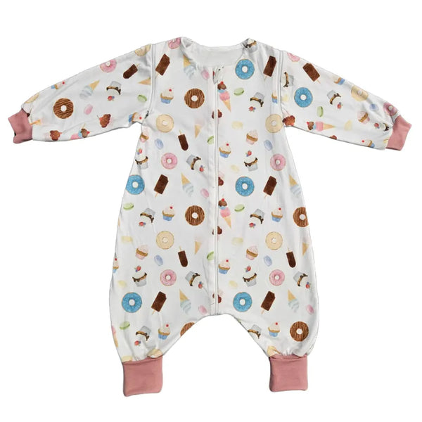 Tanja two-layer sleeping bag with legs and sleeves - Donuts