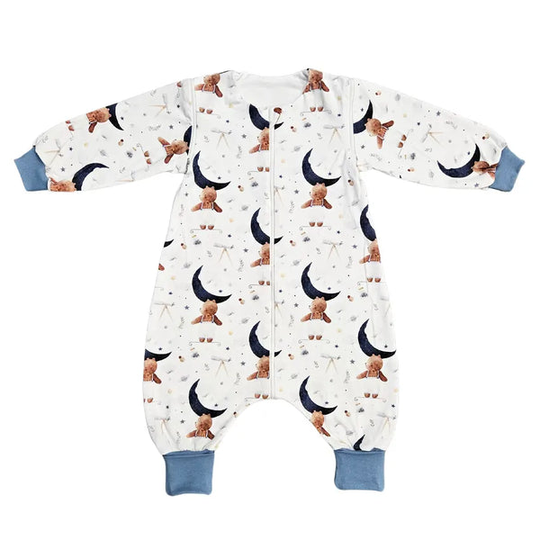 Tanja two-layer sleeping bag with legs and sleeves - Bear reaching the moon